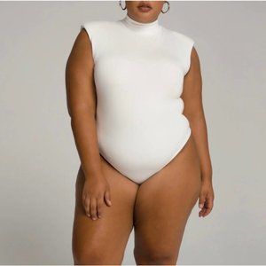 GOOD AMERICAN Mock Neck Bodysuit, Size 7, US 4XL‎